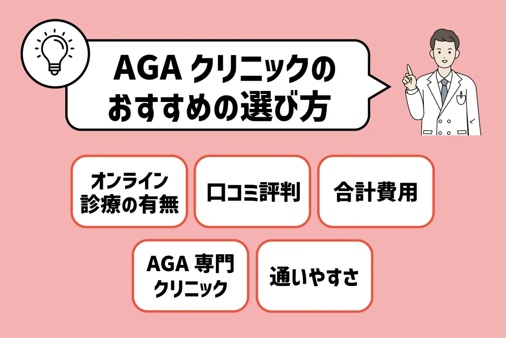 大阪でAGAクリニックのおすすめの選び方