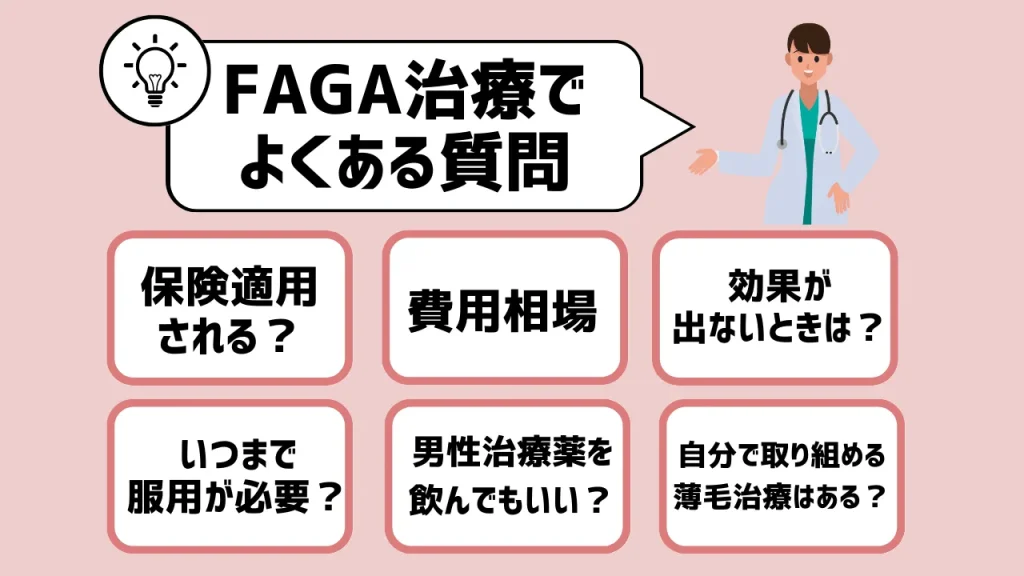 FAGA・女性の薄毛治療でよくある質問
